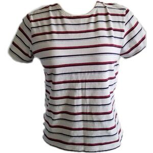 Striped Josephine Chaus 90s style tee shirt 5/$25
